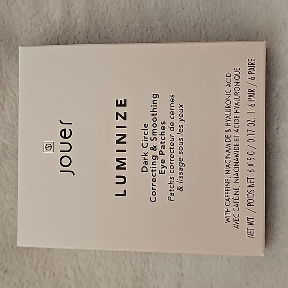 Jouer Luminize Dark Circle Correcting & Smoothing Eye Patches New in Box